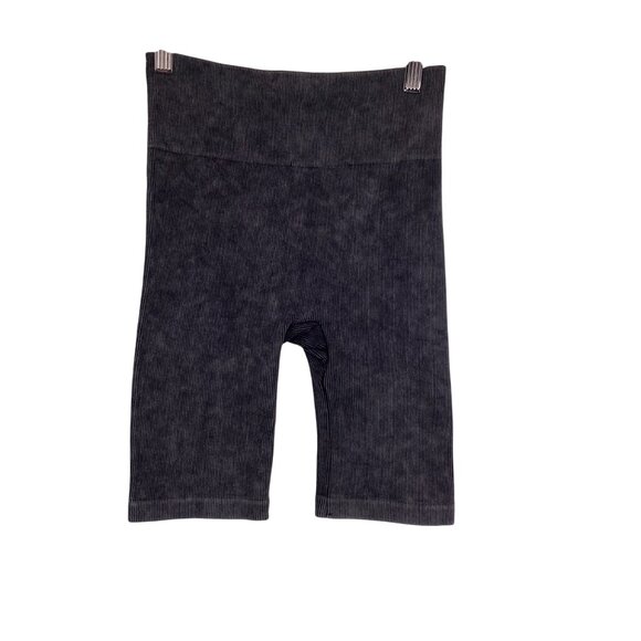 Double Zero Womens High-Waisted Ribbed Biker Shorts Size Small Gray‎ - Picture 4 of 7